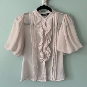 Super Unique Sheer Blouse